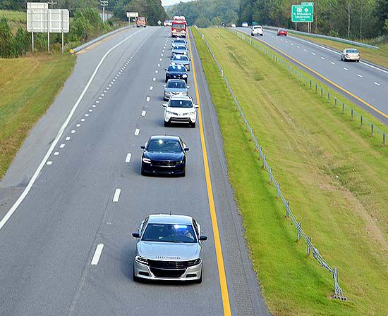 Trooper Barnes escort